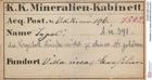 Etiketten zu Topas (NHMW-MIN-Au391)